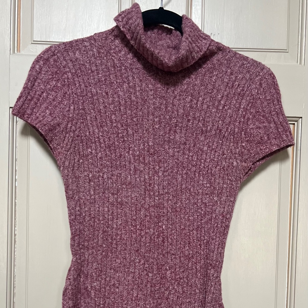 Short sleeve sweater dress